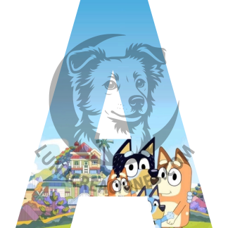 Banderín de Bluey (imprimible)