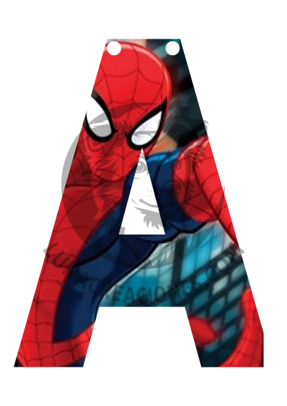 Banderín de Spiderman (imprimible)