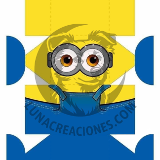 Plantilla cajita minion