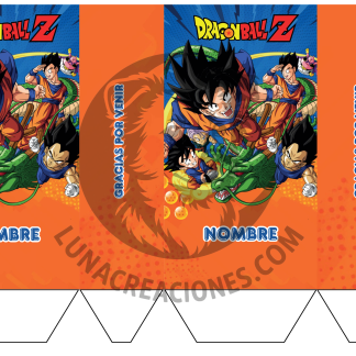 Plantilla Bolsita Dragon ball