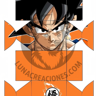 Plantilla cajita Dragon ball