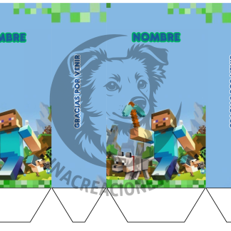 Plantilla Bolsita Minecraft