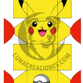 Plantilla cajita pokémon