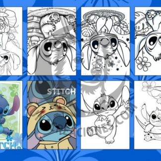 Plantilla Librito para colorear Stitch