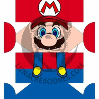 Plantilla cajita super Mario