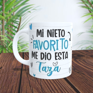 Taza Abuela "mi nieto favorito me dio esta taza"